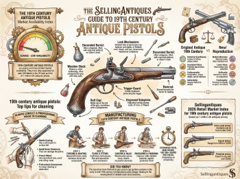 19th Century Antique Pistols Guide Infographic
