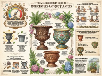 19th Century Antique Planters Guide Infographic