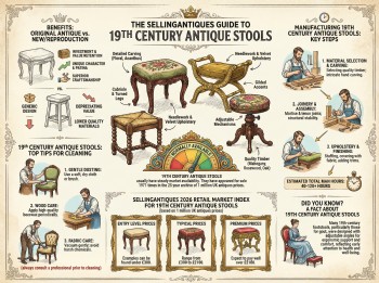 19th Century Antique Stools Guide Infographic