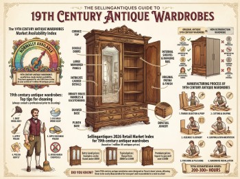 19th Century Antique Wardrobes Guide Infographic