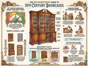 19th Century Bookcases Guide Infographic