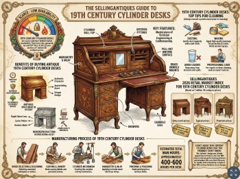 19th Century Cylinder Desks Guide Infographic