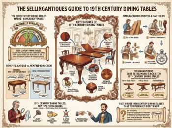 19th Century Dining Tables Guide Infographic