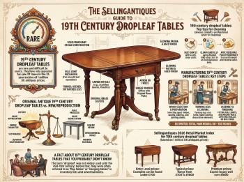 19th Century Dropleaf Tables Guide Infographic
