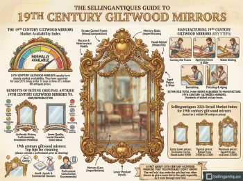 19th Century Giltwood Mirrors Guide Infographic