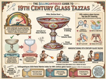 19th Century Glass Tazzas Guide Infographic
