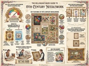 19th Century Needlework Guide Infographic