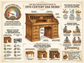 19th Century Oak Desks Guide Infographic