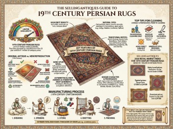 19th Century Persian Rugs Guide Infographic