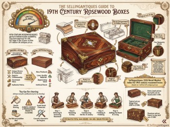 19th Century Rosewood Boxes Guide Infographic