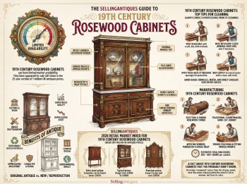 19th Century Rosewood Cabinets Guide Infographic