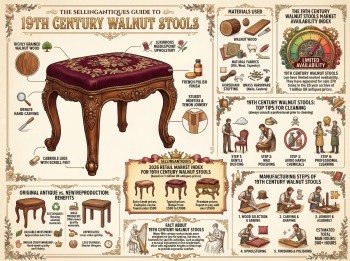 19th Century Walnut Stools Guide Infographic