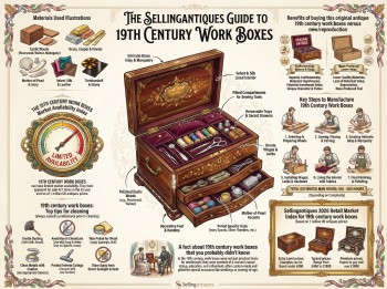 19th Century Work Boxes Guide Infographic