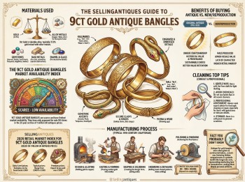 9ct Gold Antique Bangles Guide Infographic
