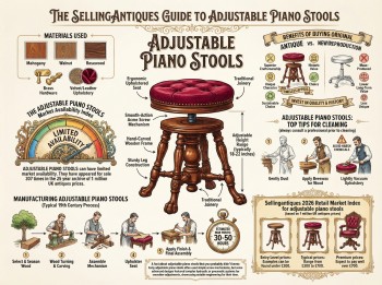 Adjustable Piano Stools Guide Infographic