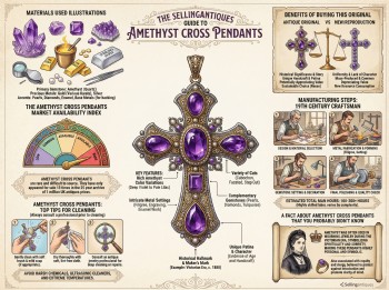 Amethyst Cross Pendants Guide Infographic