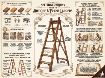 Antique A Frame Ladders Guide Infographic