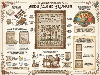Antique Adam And Eve Samplers Guide Infographic