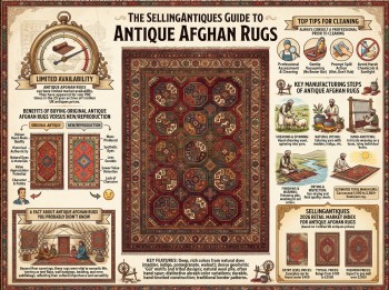 Antique Afghan Rugs Guide Infographic