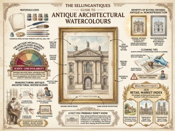 Antique Architectural Watercolours Guide Infographic