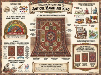 Antique Bakhtiari Rugs Guide Infographic