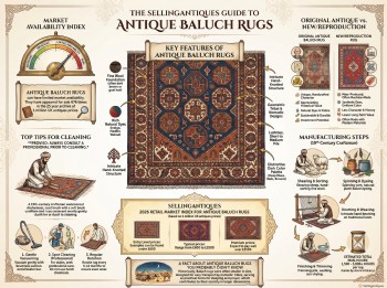 Antique Baluch Rugs Guide Infographic