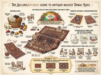 Antique Baluch Tribal Rugs Guide Infographic