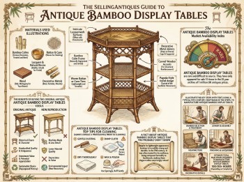 Antique Bamboo Display Tables Guide Infographic