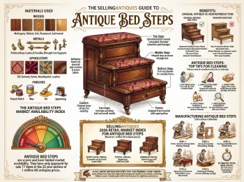 Antique Bed Steps Guide Infographic