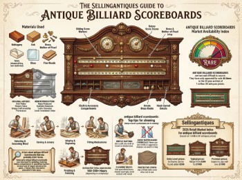 Antique Billiard Scoreboards Guide Infographic