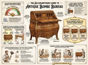 Antique Bombe Bureau Guide Infographic