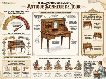 Antique Bonheur De Jour Guide Infographic