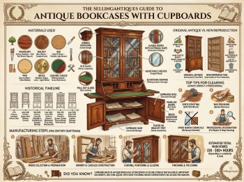 Antique Bookcases With Cupboards Guide Infographic