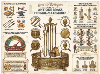 Antique Brass Fireside Accessories Guide Infographic