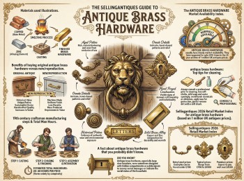 Antique Brass Hardware Guide Infographic