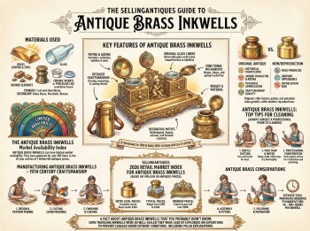 Antique Brass Inkwells Guide Infographic