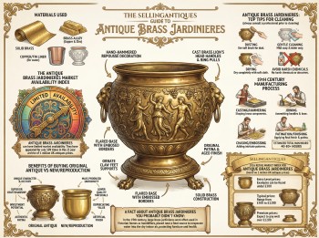 Antique Brass Jardinieres Guide Infographic
