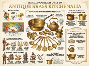 Antique Brass Kitchenalia Guide Infographic