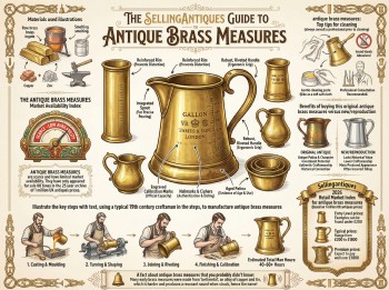 Antique Brass Measures Guide Infographic