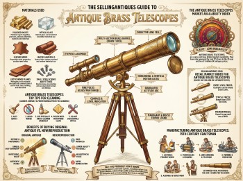 Antique Brass Telescopes Guide Infographic