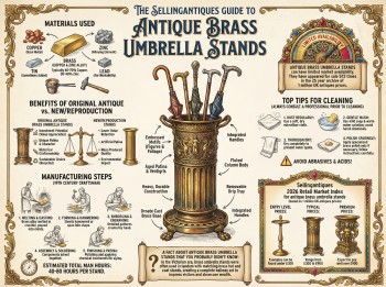 Antique Brass Umbrella Stands Guide Infographic