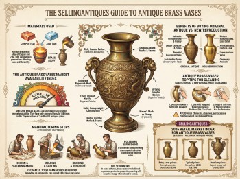 Antique Brass Vases Guide Infographic