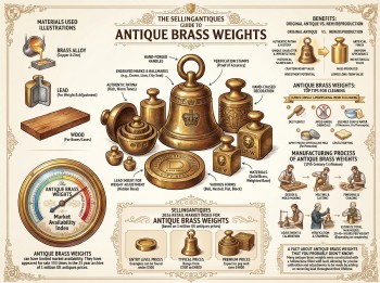 Antique Brass Weights Guide Infographic