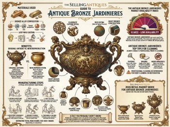Antique Bronze Jardinieres Guide Infographic