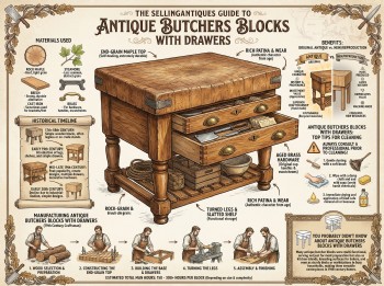 Antique Butchers Blocks With Drawers Guide Infographic