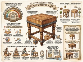 Antique Butchers Blocks Guide Infographic