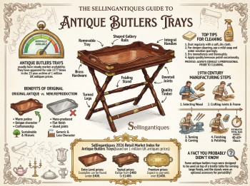 Antique Butlers Trays Guide Infographic