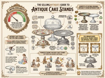 Antique Cake Stands Guide Infographic