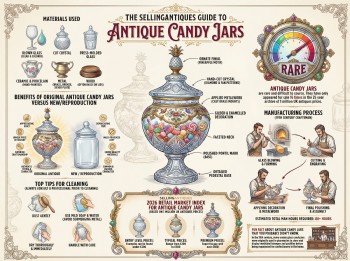 Antique Candy Jars Guide Infographic
