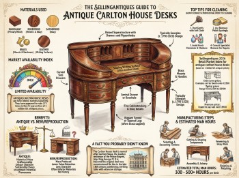 Antique Carlton House Desks Guide Infographic